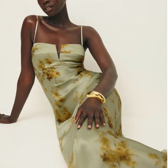 Reformation Brie Silk Dress - Picture 3 of 5